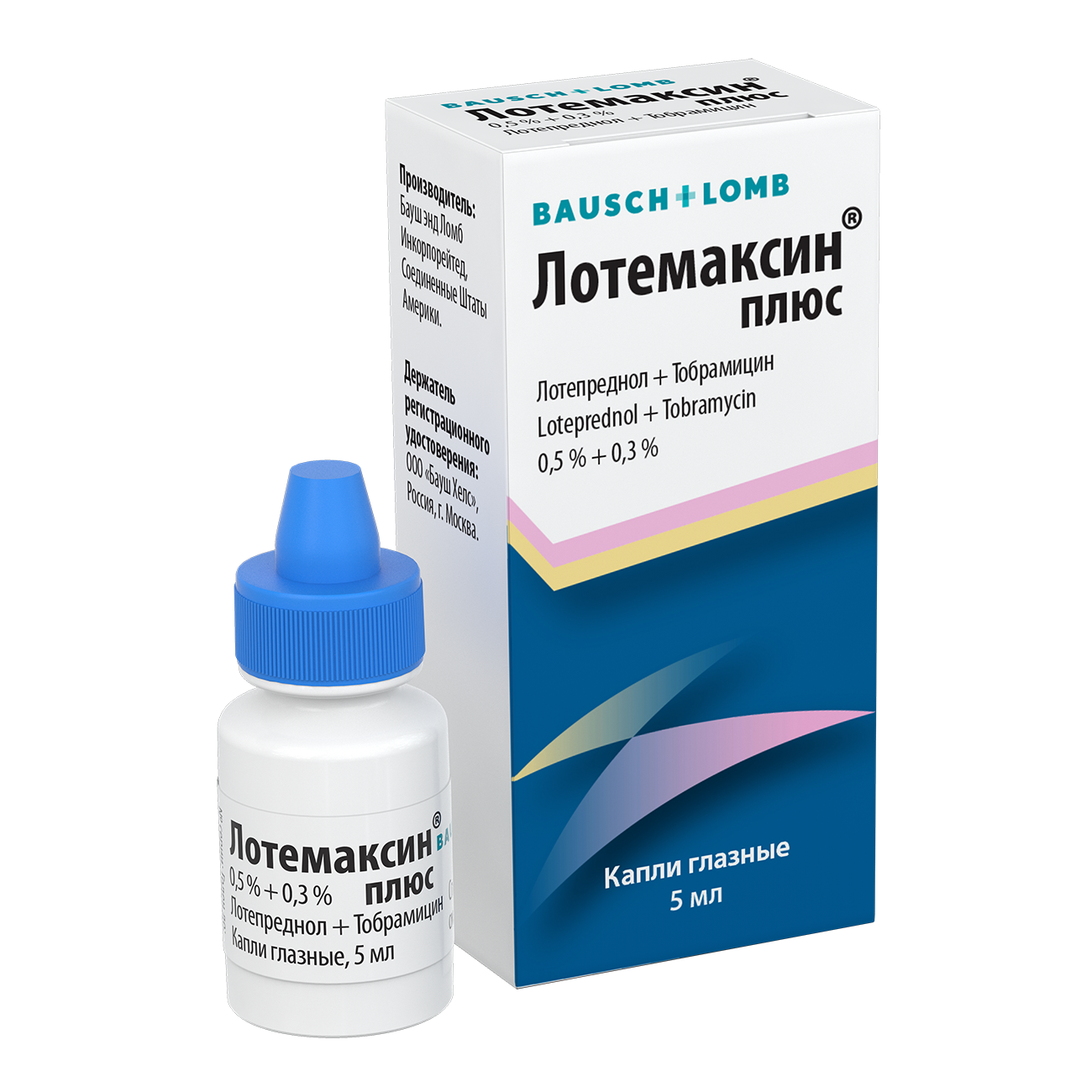 Лотемаксин<sup class="reg">®</sup> плюс, 0,5 % + 0,3 %, капли глазные - фото