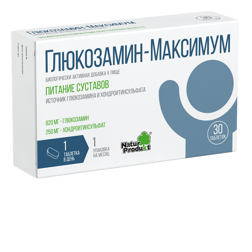 Глюкозамин-Максимум таблетки 1400 МГ 30 шт. - фото